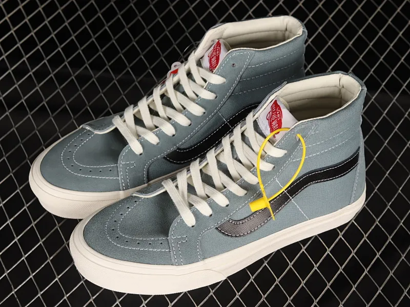 All categories Vans Vans series Vans Hi Vans high-top Vans OG SK8-Hi Lx fairy haze blue color Japanese retro trend high-top canvas skateboard shoes VN0A4BVB20R